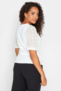 M&Co White Dobby Sleeve Blouse -M&Co Sales Store 923f22a6 c5e4 40 550096 C scaled