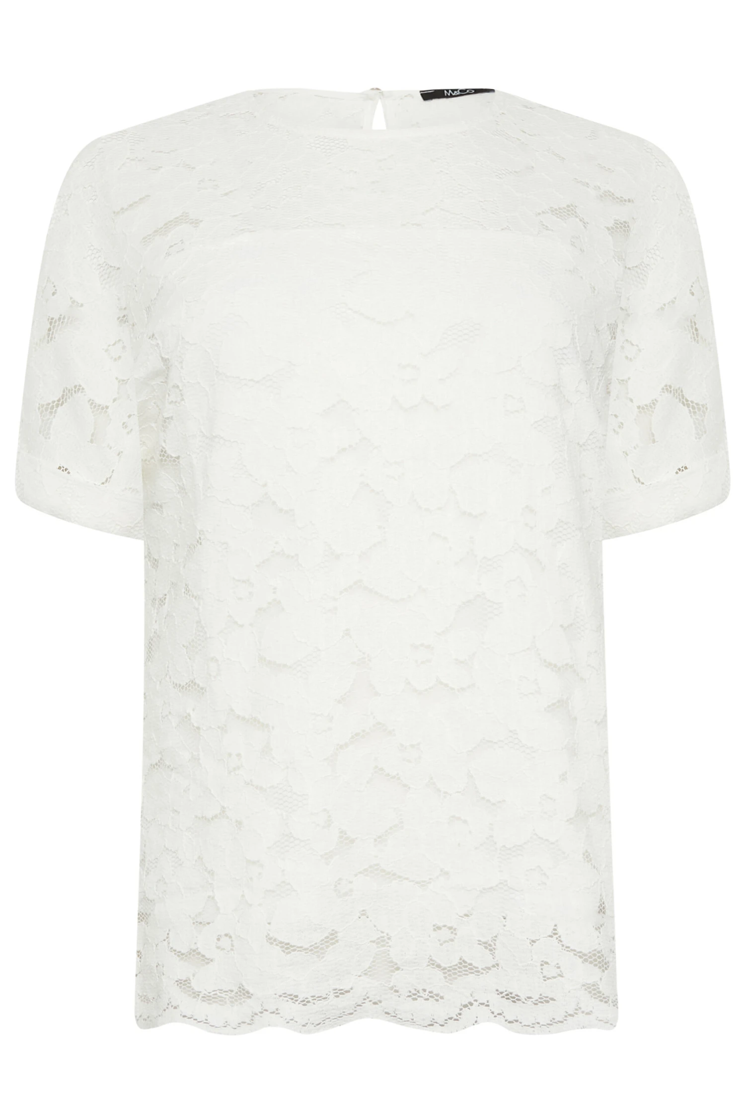 M&Co Ivory White Lace Blouse 6 M&Co Ivory White Lace Blouse - Image 6