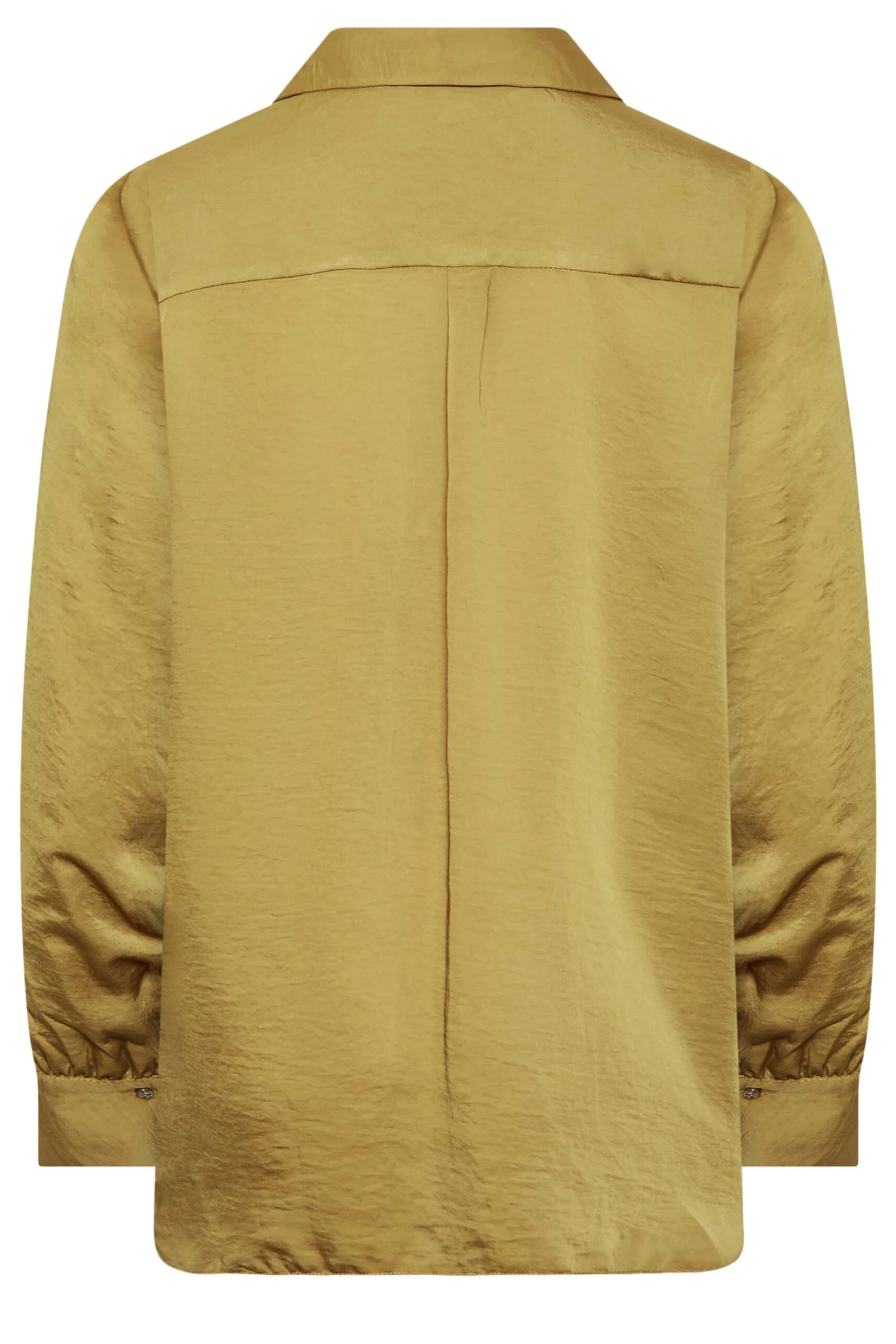 M&Co Gold Satin V-Neck Blouse 7 M&Co Gold Satin V-Neck Blouse - Image 7