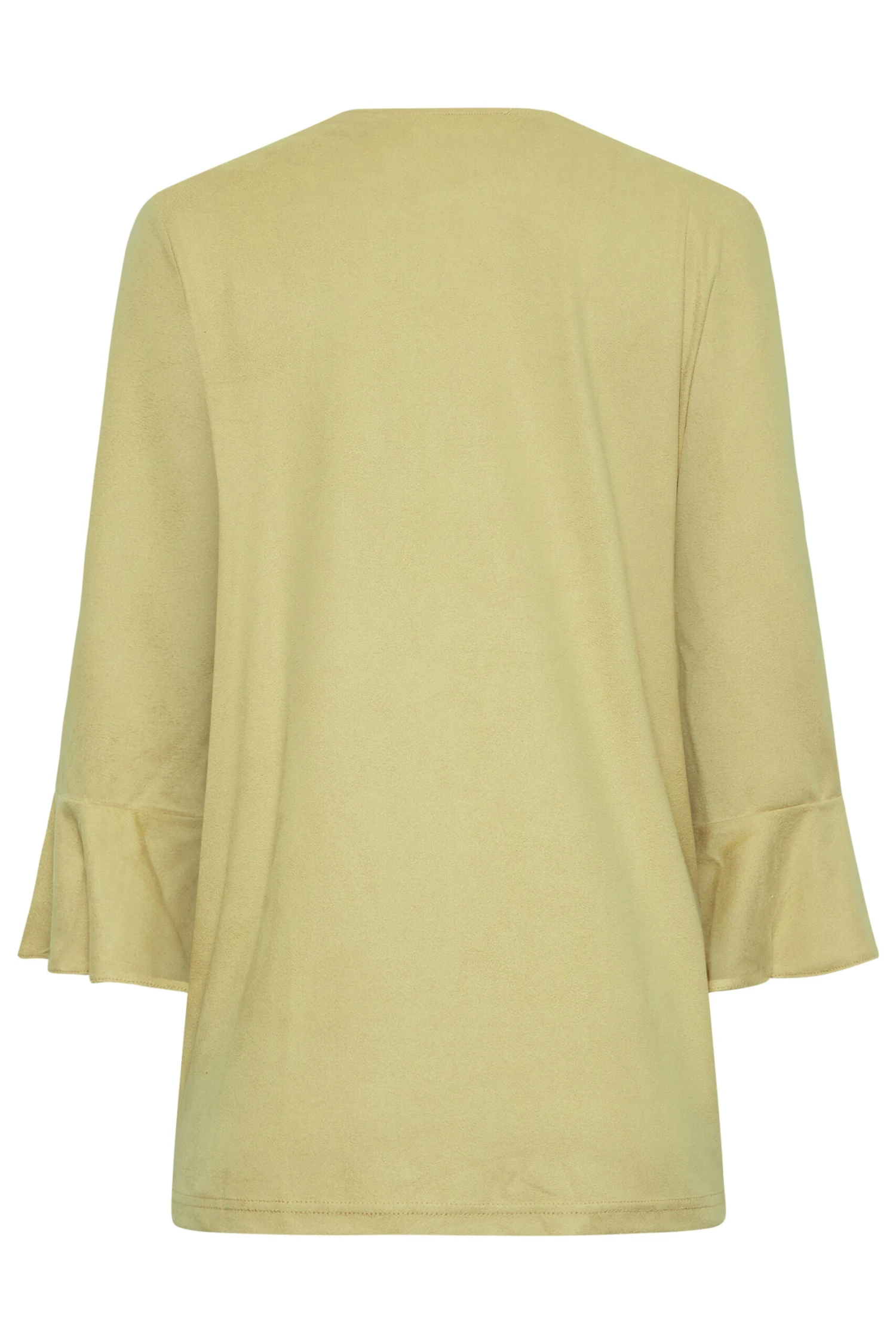 M&Co Mustard Yellow Suedette Waterfall Jacket 7 M&Co Mustard Yellow Suedette Waterfall Jacket - Image 7