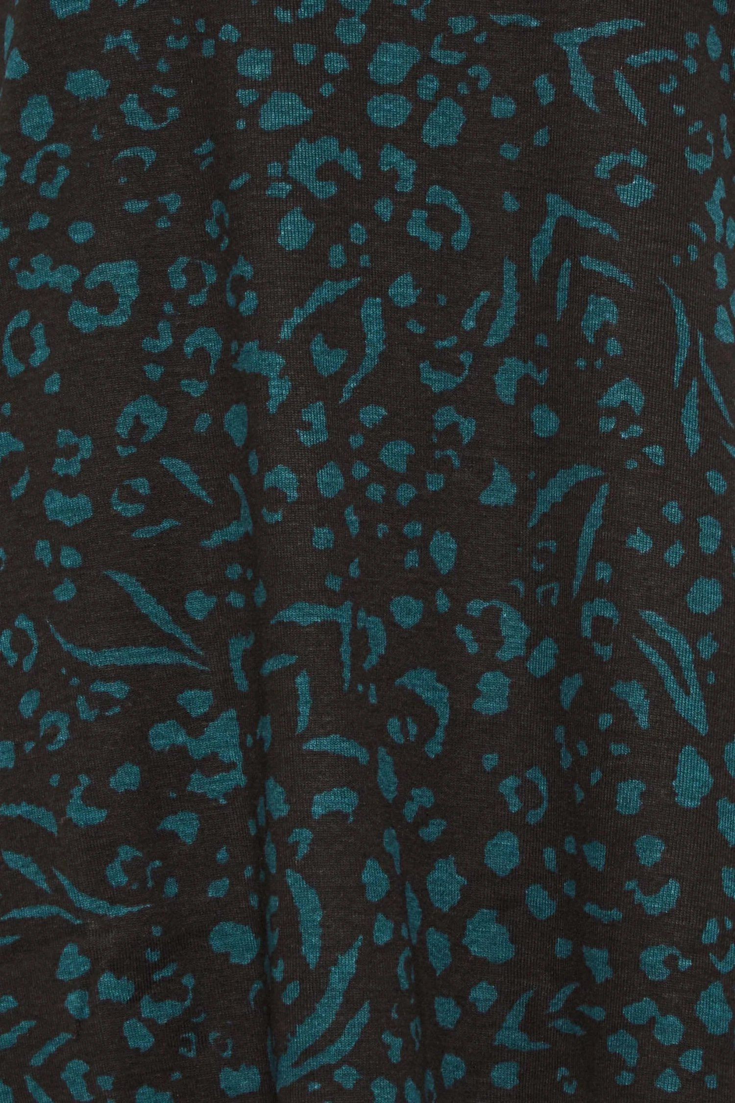 M&Co Green Teal Animal Print Long Sleeve Cotton Top 5 M&Co Green Teal Animal Print Long Sleeve Cotton Top - Image 5