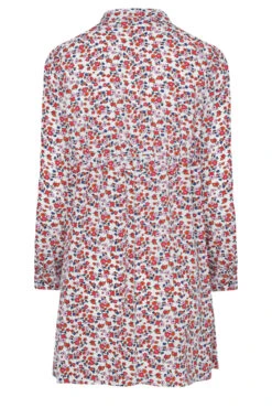 M&Co White Floral Print Tie Waist Tunic Shirt -M&Co Sales Store 96f9340d 8f75 48 550028 Y scaled