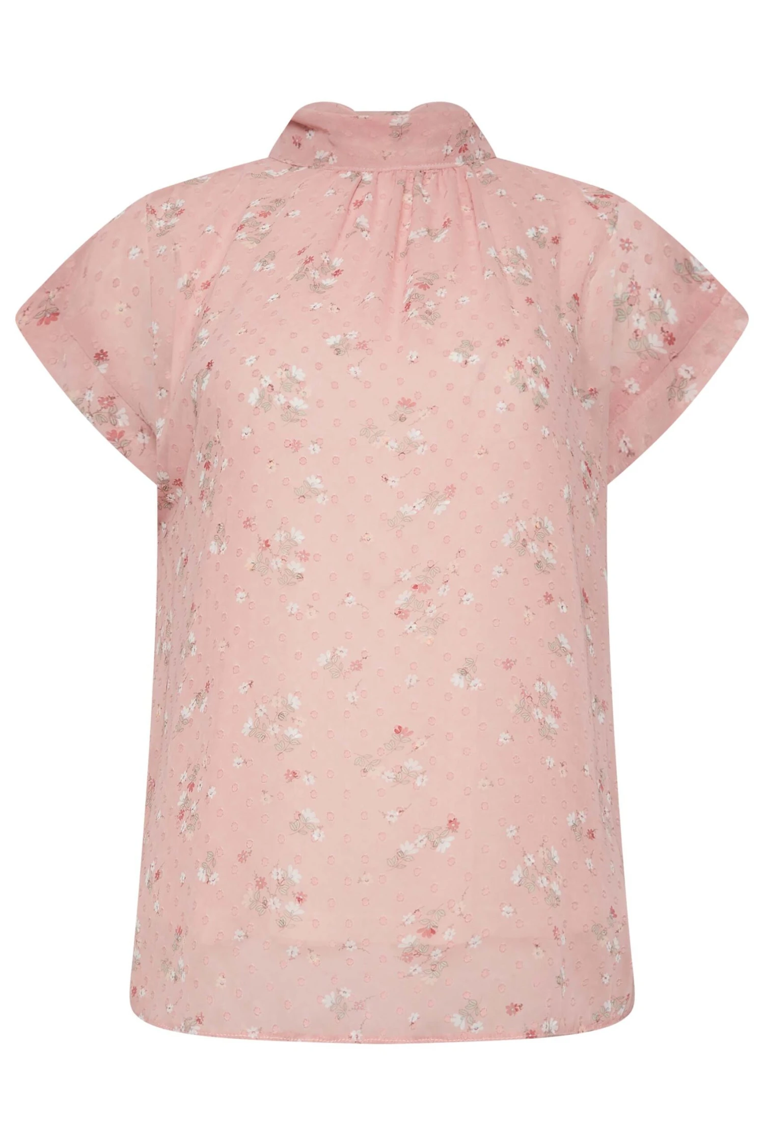 M&Co Pink Floral Print Blouse 7 M&Co Pink Floral Print Blouse - Image 7
