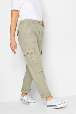 M&Co Sales Store 33 M&Co Sage Green Cargo Trousers
