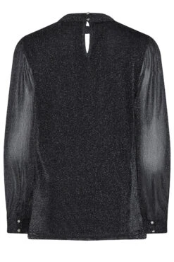 M&Co Black Shimmer Keyhole Blouse -M&Co Sales Store 9b6f672c 5419 43 550271 Y scaled