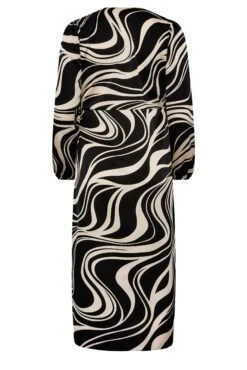 M&Co Black Swirl Print Midi Wrap Dress -M&Co Sales Store 9ba984f9 81f1 42 550403 Y scaled