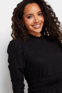 M&Co Black High Frill Neck Blouse -M&Co Sales Store 9c19e09e d185 4a 550143 D scaled