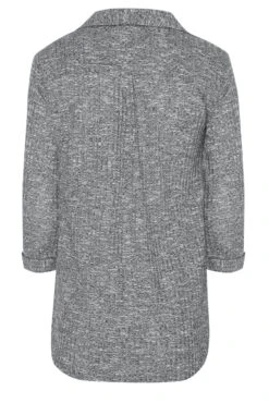 M&Co Grey Marl Half Placket Jersey Shirt -M&Co Sales Store 9c4c4a86 062e 46 550119 Y scaled