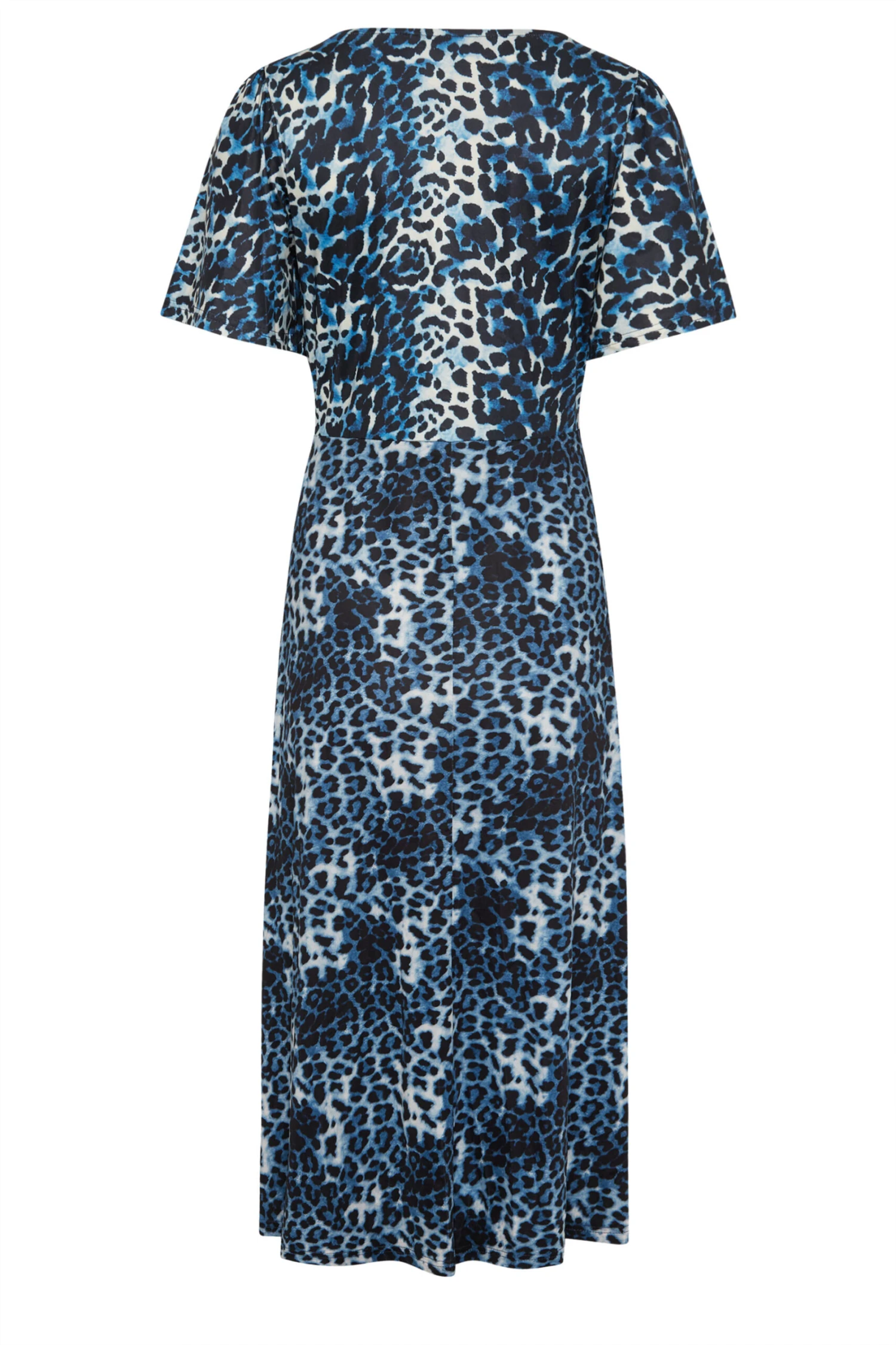 M&Co Blue Animal Print Midi Dress 7 M&Co Blue Animal Print Midi Dress - Image 7
