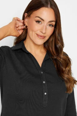 M&Co Black V-Neck Half Placket Shirt -M&Co Sales Store 9d8621c2 08df 4d 550523 D scaled