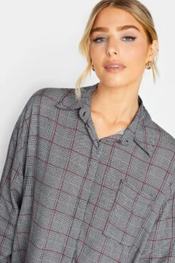 M&Co Grey Check Half Placket Shirt 10 M&Co Grey Check Half Placket Shirt -M&Co Sales Store 9ef6d957 e83a 44 550209 D scaled