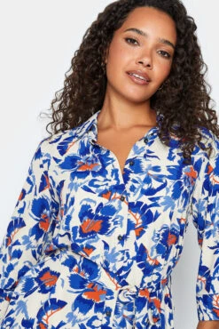 M&Co White Floral Print Tie Tunic Shirt Dress -M&Co Sales Store a0ec3162 fc9b 46 550008 D scaled