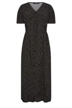 M&Co Black Spot Print Shirred Waist Dress -M&Co Sales Store a190ec21 8f80 49 550382 X scaled