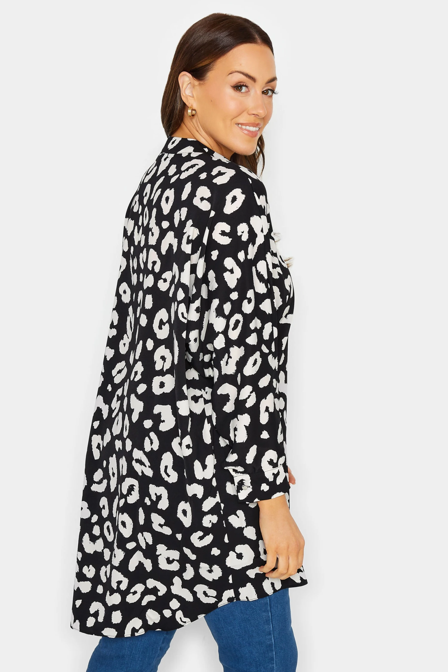 M&Co Black Leopard Print Blouse 3 M&Co Black Leopard Print Blouse - Image 3