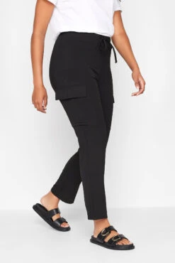 M&Co Black Cargo Slim Leg Trousers