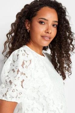 M&Co White Lace Puff Sleeve Blouse -M&Co Sales Store a2aa245d f4dc 49 550192 D scaled