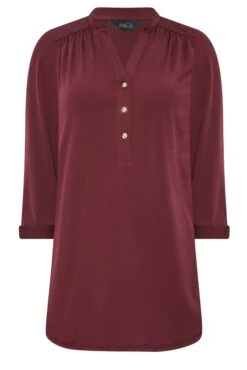M&Co Purple Half Placket Blouse 12 M&Co Purple Half Placket Blouse -M&Co Sales Store a2c8ca84 60d6 43 550135 X scaled