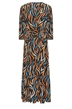 M&Co Black Abstract Print Maxi Dress 12 M&Co Black Abstract Print Maxi Dress -M&Co Sales Store a2ed3230 34a2 47 550002 X scaled