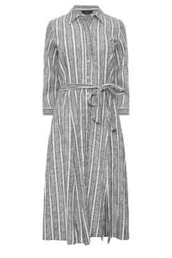M&Co Grey Stripe Button Through Tie Waist Cotton Dress 12 M&Co Grey Stripe Button Through Tie Waist Cotton Dress -M&Co Sales Store a317e4c7 dee1 4d 550433 X scaled