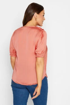 M&Co Coral Pink Frill Front Blouse -M&Co Sales Store a32745d1 88c4 48 550543 C scaled