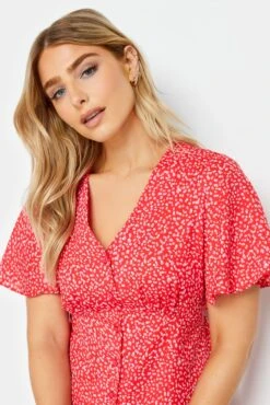 M&Co Red Ditsy Spot Print Midi Button Through Tea Dress -M&Co Sales Store a37f59ac 481b 4e 550680 E scaled