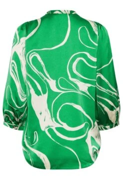 M&Co Green Abstract Print 3/4 Sleeve Blouse -M&Co Sales Store a4453875 5ea6 42 550556 Y scaled