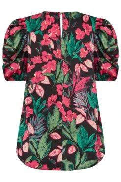 M&Co Black Floral Print Puff Sleeve Blouse -M&Co Sales Store a5d5efde 9f8a 42 550563 Y scaled