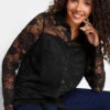 M&Co Black Lace Shirt