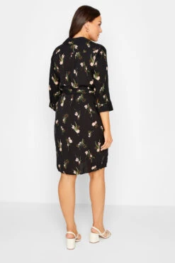 M&Co Black Floral Tie Tunic Shirt 9 M&Co Black Floral Tie Tunic Shirt -M&Co Sales Store a821e589 d768 44 550048 C scaled