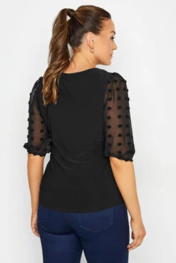 M&Co Black Dobby Sleeve Blouse 9 M&Co Black Dobby Sleeve Blouse -M&Co Sales Store a864d9d1 1b89 4c 550092 C scaled