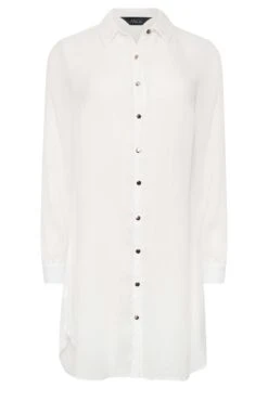 M&Co White Dipped Hem Shirt -M&Co Sales Store a892d8a5 5d6b 42 550044 X scaled