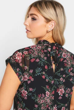 M&Co Black Floral Print Blouse -M&Co Sales Store aa3bd935 0d55 49 550125 D scaled