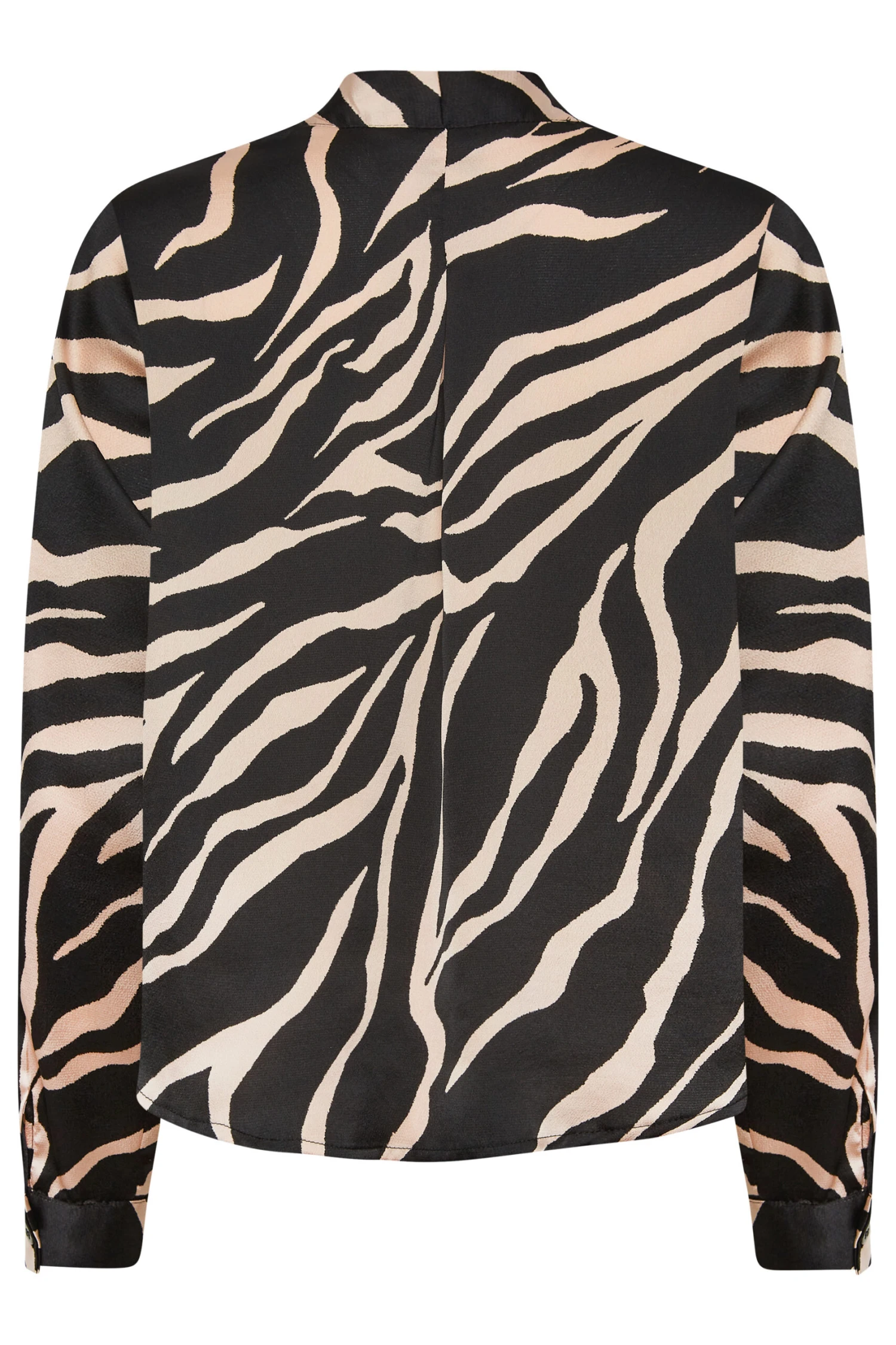 M&Co Black Zebra Print Wrap Front Blouse 7 M&Co Black Zebra Print Wrap Front Blouse - Image 7