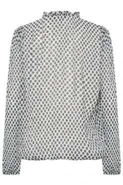 M&Co White Ditsy Print Tie Neck Blouse -M&Co Sales Store aab91090 2b29 47 550677 Y scaled