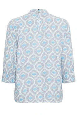 M&Co Blue Geometric Print High Neck Blouse -M&Co Sales Store ab82cfa4 3894 4e 550588 Y scaled