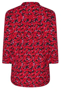 M&Co Red Rose Print Half Placket Shirt -M&Co Sales Store abeaa539 5560 48 550227 Y scaled