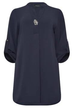 M&Co Navy Blue Long Sleeve Button Blouse 12 M&Co Navy Blue Long Sleeve Button Blouse -M&Co Sales Store ad269b6b 2237 4a 550295 X scaled