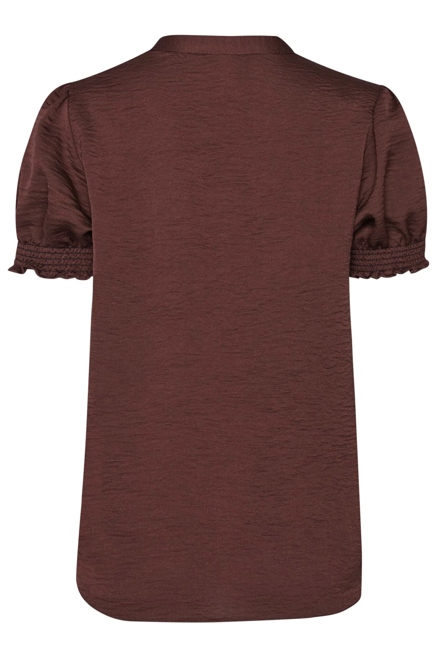 M&Co Brown Frill Satin Blouse 7 M&Co Brown Frill Satin Blouse - Image 7