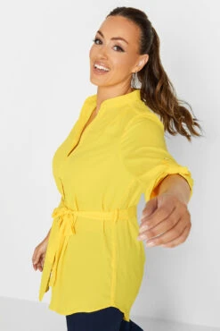 M&Co Yellow Tie Waist Blouse -M&Co Sales Store ae0059f3 2556 44 550659 D scaled