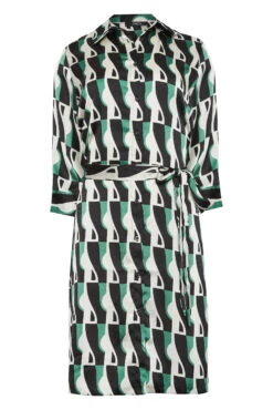 M&Co Black Geometric Print Tie Tunic Shirt Dress -M&Co Sales Store af273adf c81f 48 550609 X scaled