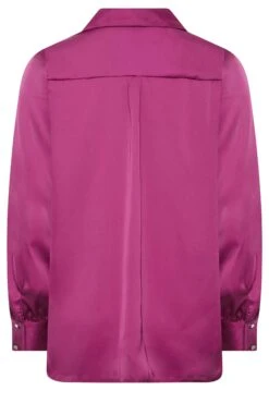 M&Co Purple Satin V-Neck Blouse -M&Co Sales Store af38cd2a 870c 44 550288 Y scaled