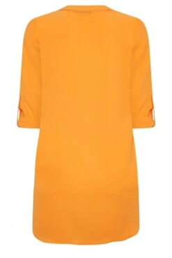 M&Co Orange Statement Button Tab Sleeve Shirt -M&Co Sales Store af8b1190 d0e4 47 550301 Y scaled