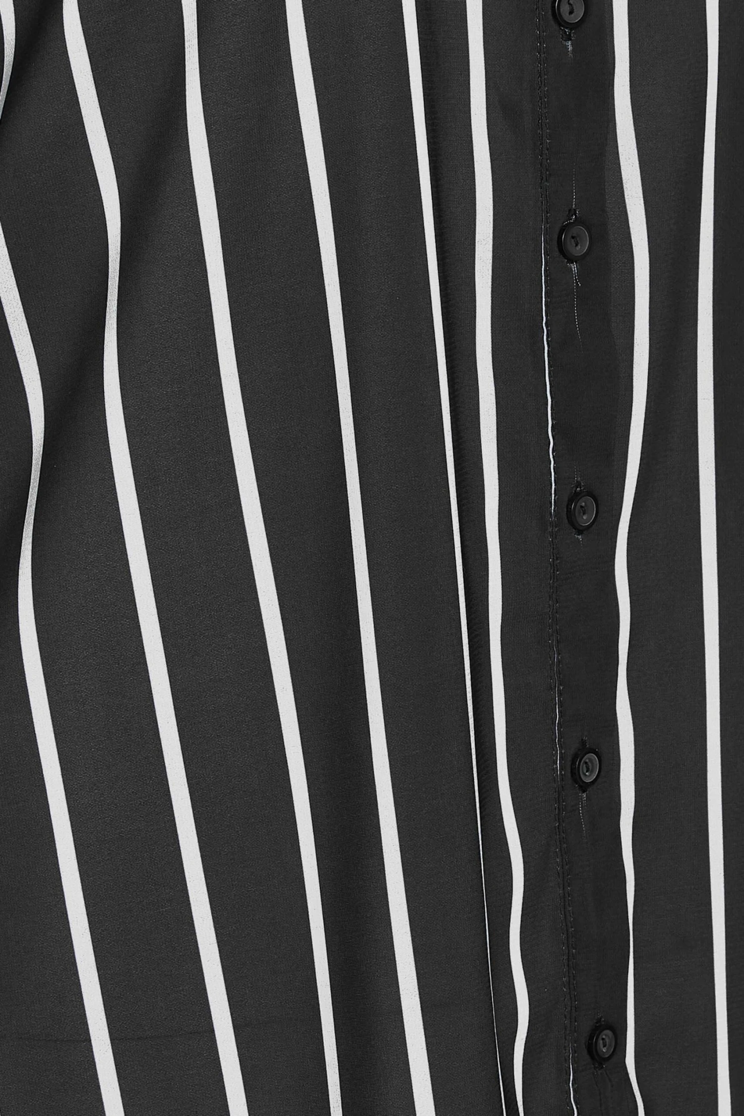 M&Co Black Stripe Long Sleeve Shirt 5 M&Co Black Stripe Long Sleeve Shirt - Image 5