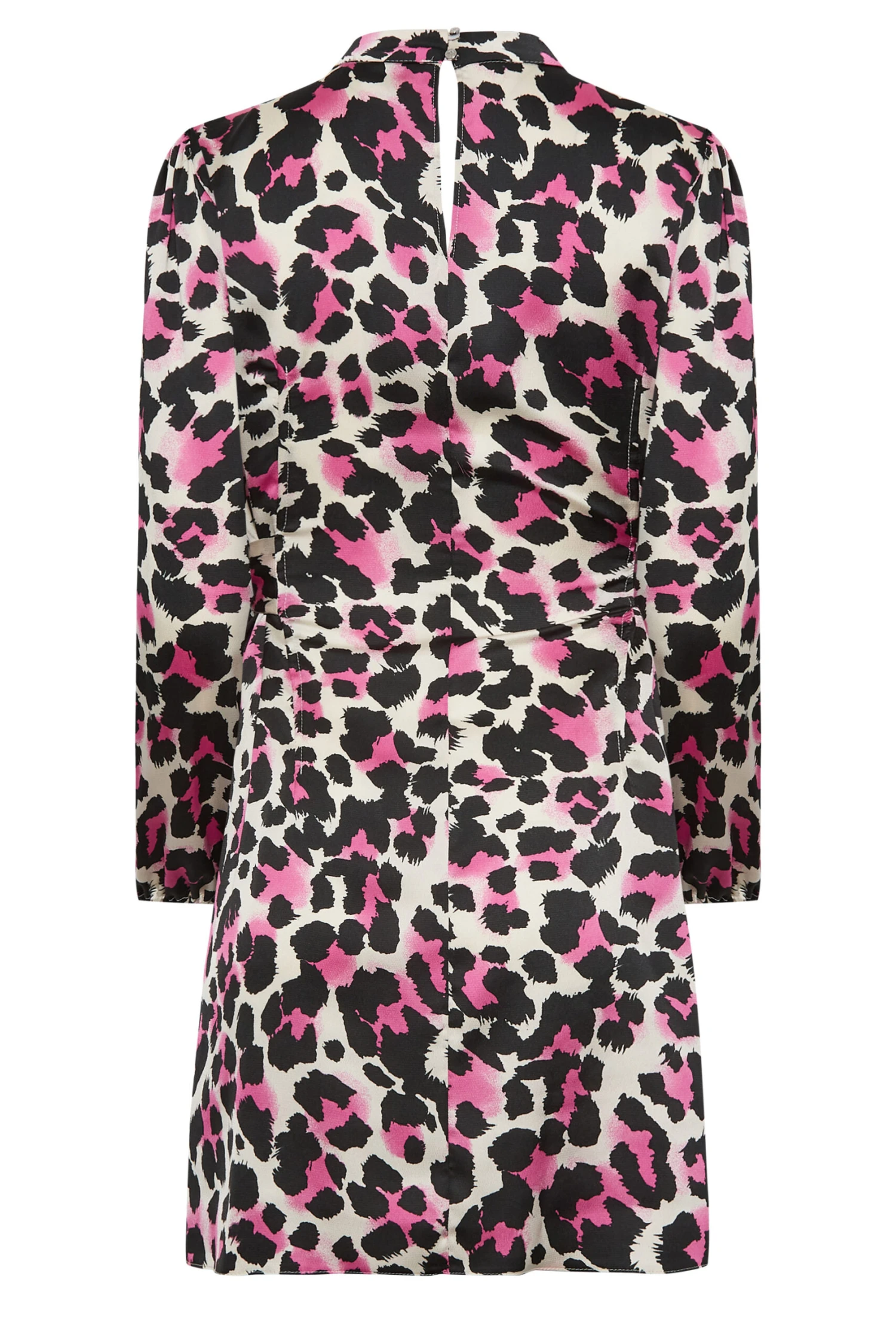 M&Co Pink Leopard Print High Neck Tunic Top 8 M&Co Pink Leopard Print High Neck Tunic Top - Image 8