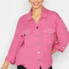 M&Co Pink Statement Button Shirt