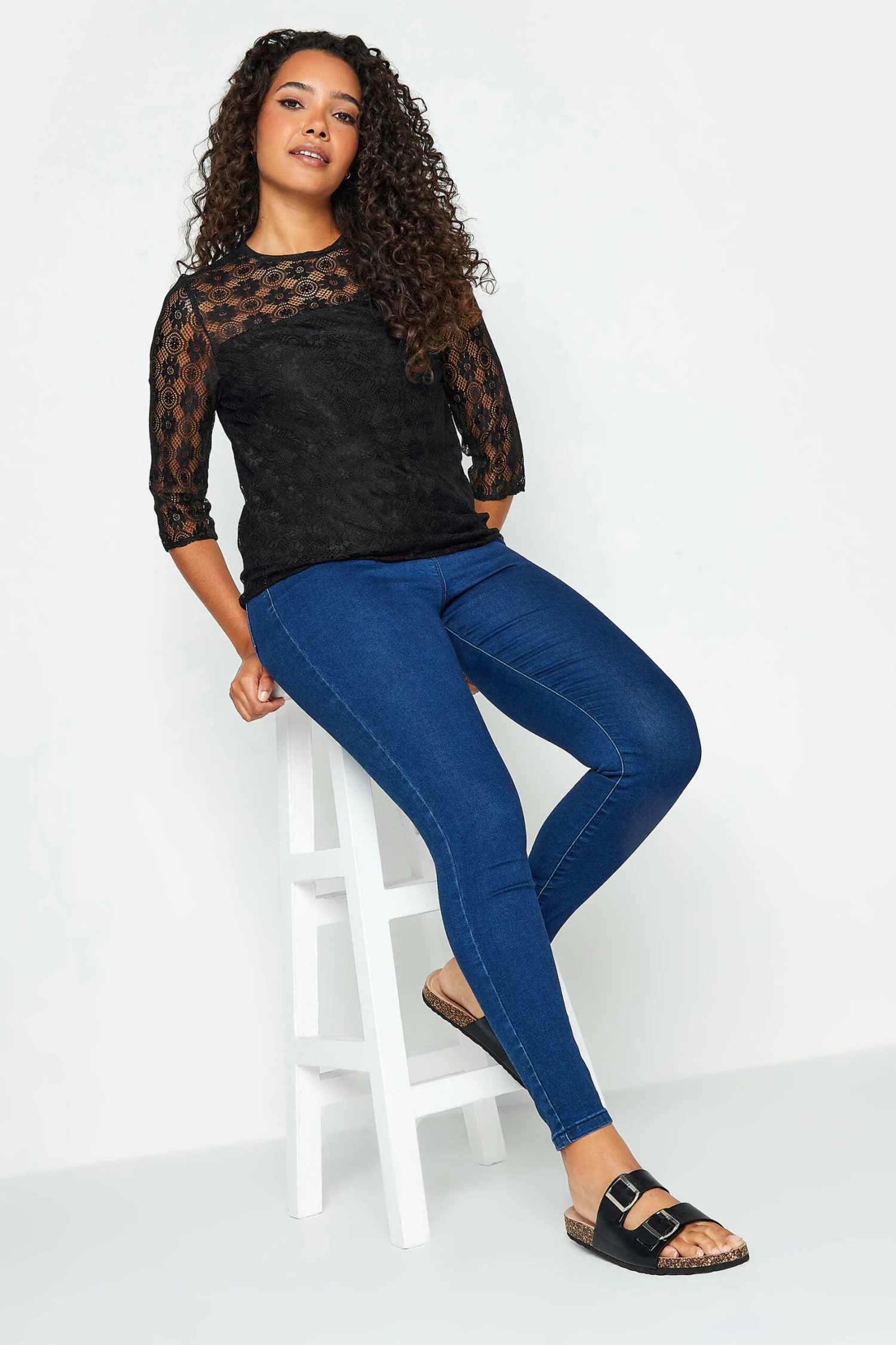 M&Co Black Lace Blouse 3 M&Co Black Lace Blouse - Image 3