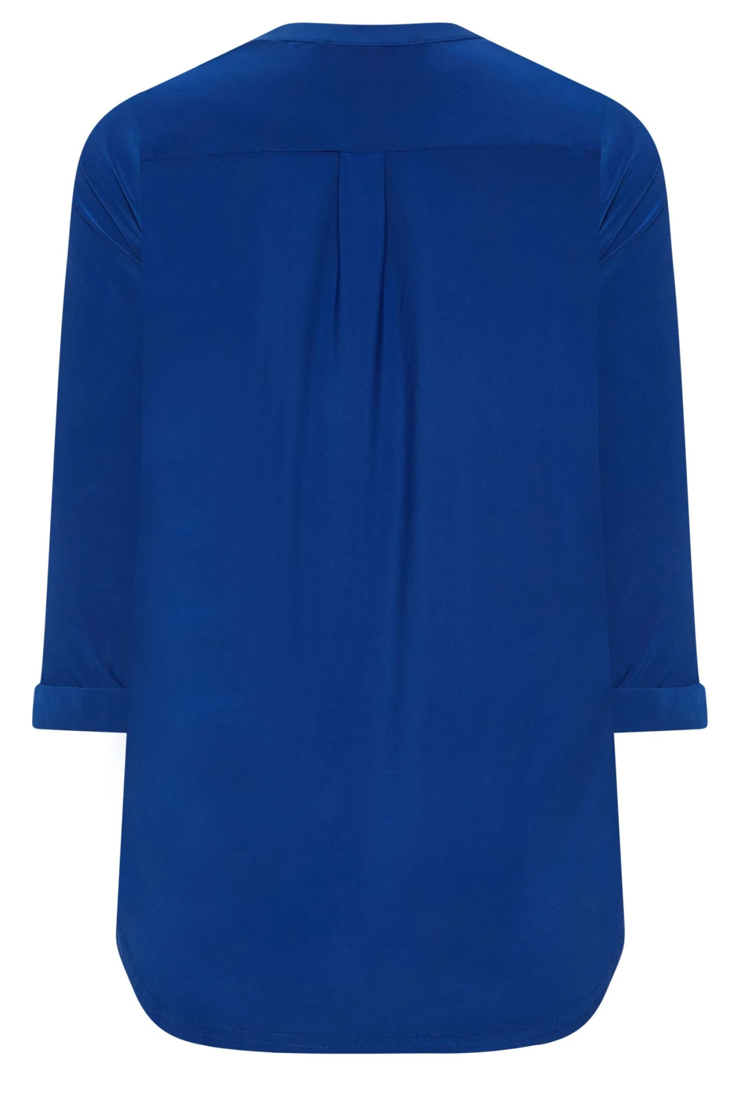 M&Co Blue Half Placket Jersey Shirt 8 M&Co Blue Half Placket Jersey Shirt - Image 8