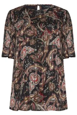 M&Co Black Paisley Print Angel Sleeve Blouse 12 M&Co Black Paisley Print Angel Sleeve Blouse -M&Co Sales Store b2fa80d2 e95c 47 550622 X scaled