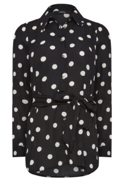 M&Co Black Polka Dot Tie Belt Shirt 14 M&Co Black Polka Dot Tie Belt Shirt -M&Co Sales Store b442a03d 7dff 4e 550039 X scaled