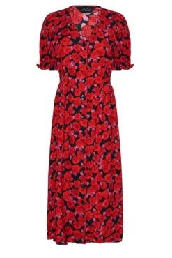 M&Co Red Floral Print Button Through Dress 12 M&Co Red Floral Print Button Through Dress -M&Co Sales Store b511cd35 7ea2 46 550405 X scaled